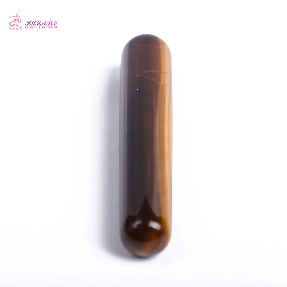 HIMABM Tiger Eye Wand Reflexology Massage Crystal Energy Healing HIMABM Tiger Eye Wand Reflexology Massage Crystal Energy Healing