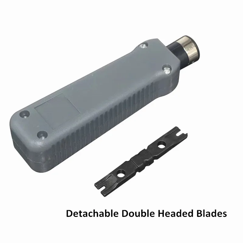 Impact Punch Down Tool Double Headed Blades For Network Telephone Wire Cutting Crimping RJ45 RJ11 Wire Tracker