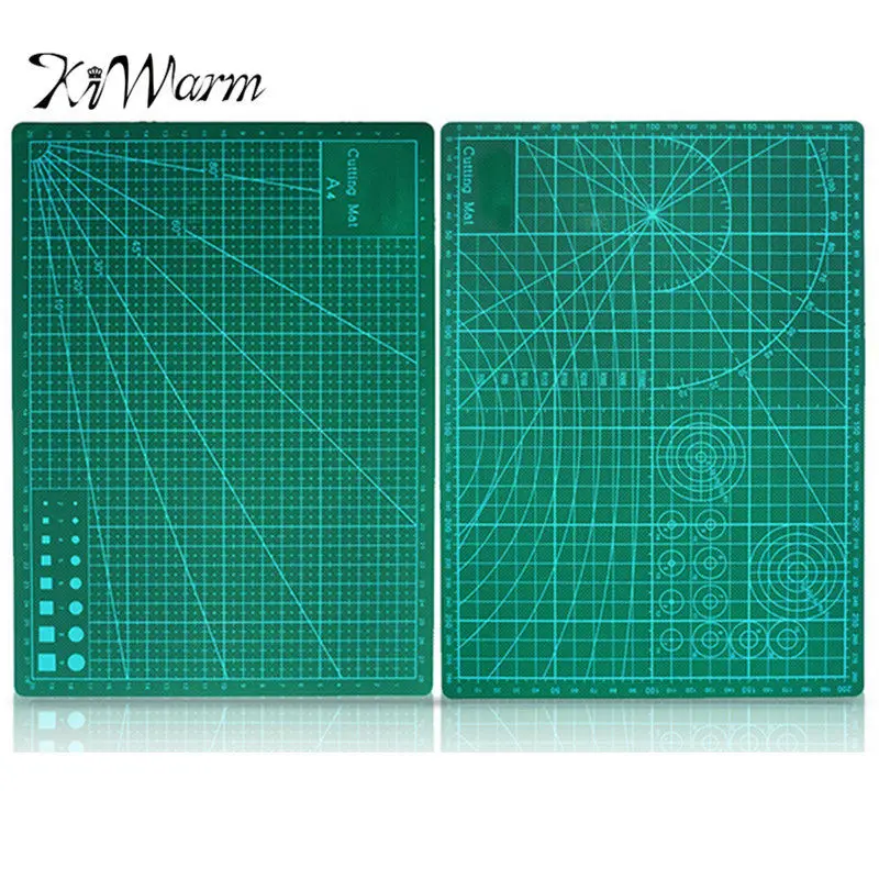 

KiWarm Double Sided Green Cutting Mat Board A4 Size Pad Model Healing Design Patchwork Fabric Craft Tool