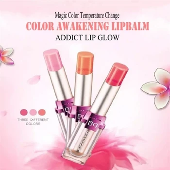 

Bqcover COLOR AWAKENING LIPBALM Brand Magic Color Temperature Change Moisturizer Bright Surplus Lipstick Lips jelly lipstick