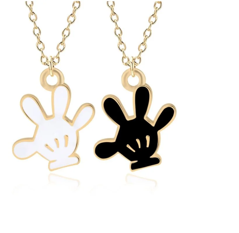 DIY мультфильм бейсбольные перчатки Подвески милые Kawaii крошечные эмалевые черные