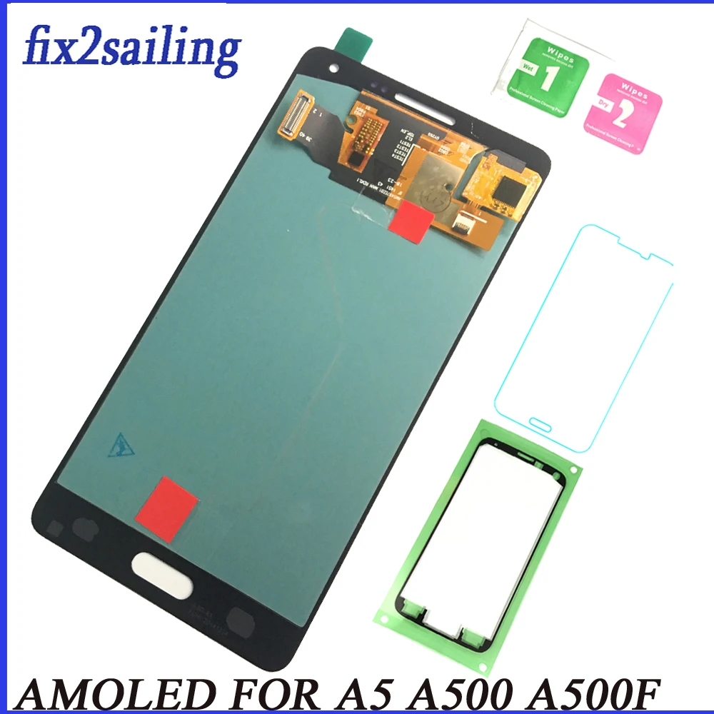 

Super AMOLED LCD Display For Samsung Galaxy A5 2015 A500 A500F A500FU A500H A500M Lcd Screen replacement Digitizer Assembly Test