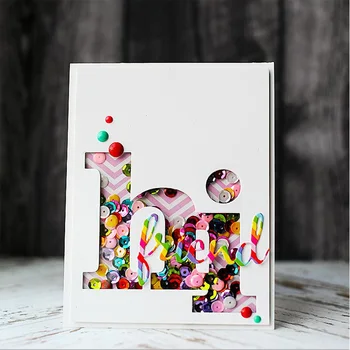 

Hi Words Letter Metal Cutting Dies Stencils for DIY Scrapbooking Photo Album Decorative Embossing DIY Paper Cards New 2018 Die