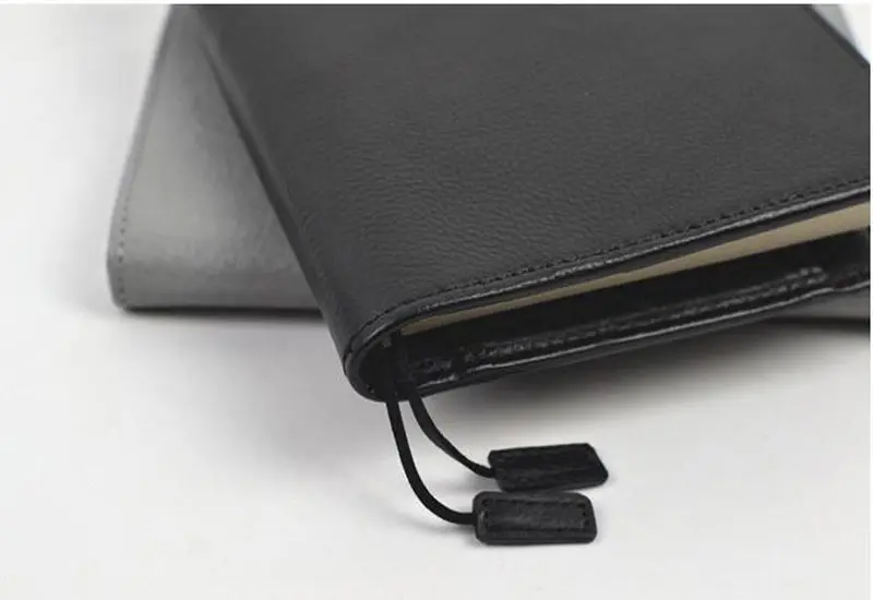 Yiwi Хобо Черная Натуральная кожа мягкая обложка для ноутбука креативный стиль винтажный А6 многоразовый чехол для ноутбука