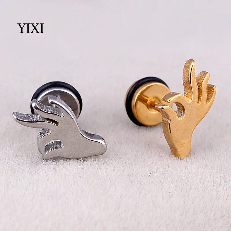 Buy YIXI Cool Stainless Steel Ear Jewelry Fashion