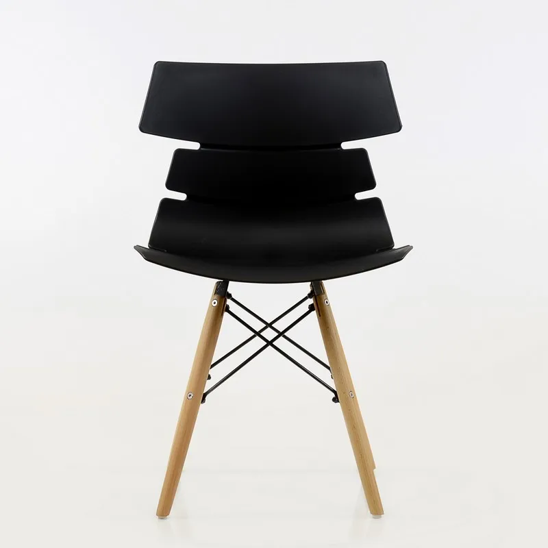  95199 Barneo N-230 Plastic Wood Kitchen Breakfast Interior Stool Bar Chair Kitchen Furniture Black  - 1000005043897