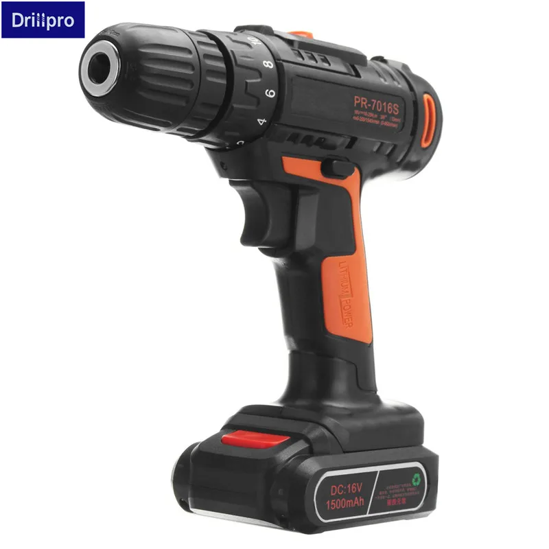 

16.8V lithium battery Can stand cordless electric screwdriver Multifunction Charging electric drill power tool