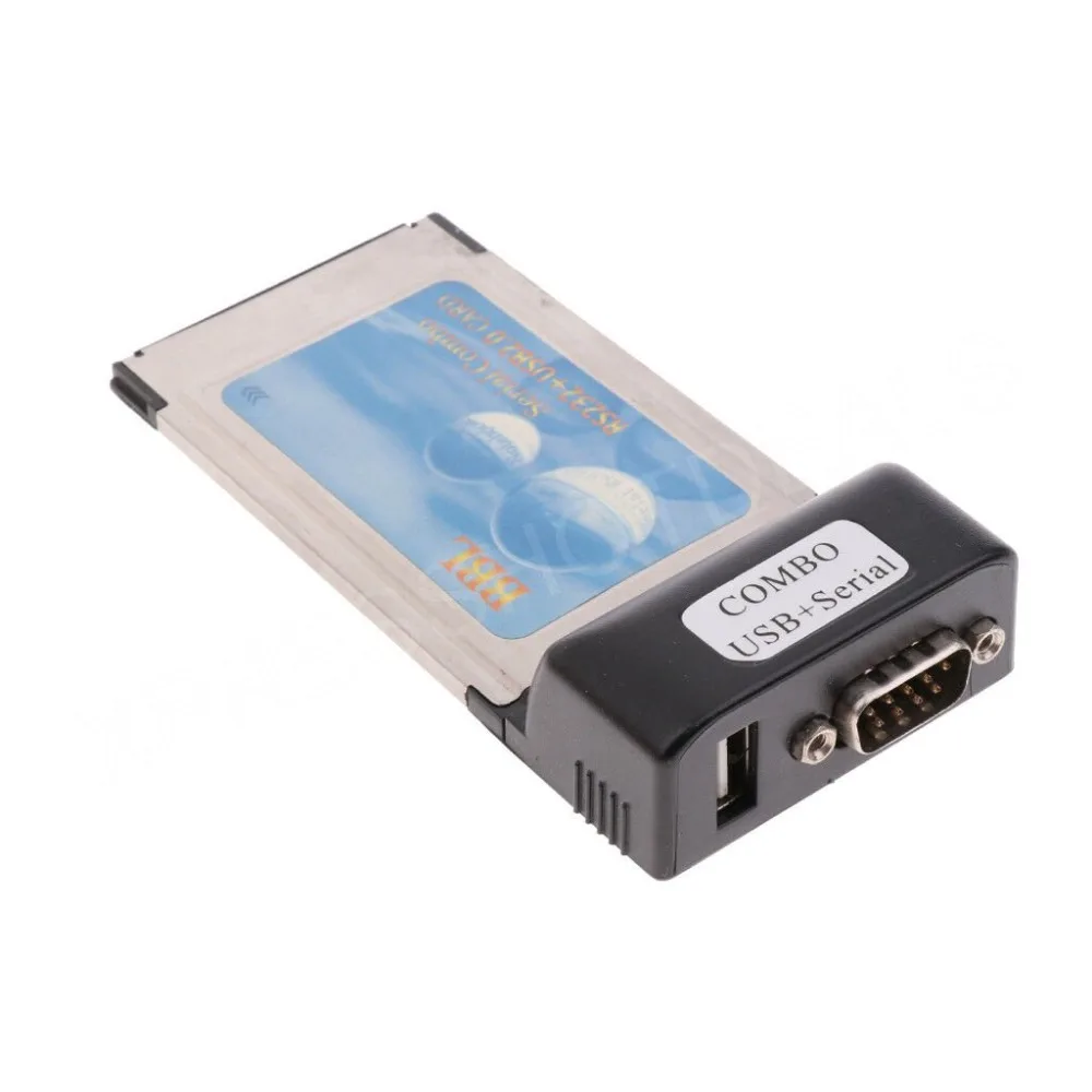 PCMCIA To RS232 RS 232 Notebook Serial I/O Adapter Card for Laptop PC