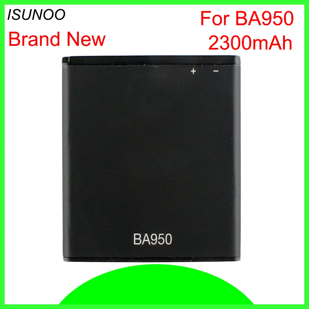 

ISUNOO 5pcs/lot 2300mAh BA950 Battery For Sony Xperia ZR SO-04E M36h C5502 C5503 Dogo For Xperia A AB-0300 Battery Replacement