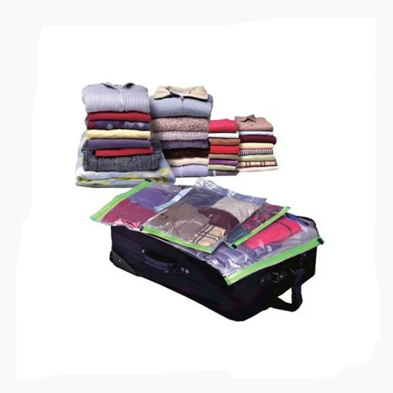 10pcs Lot Vacuum Storage Bags Home Roll Up Clothing Supplies 10pcs Lot Vacuum Storage Bags Home Roll Up Clothing Supplies Household Organizer Handy Camping Luggage Traveling In From