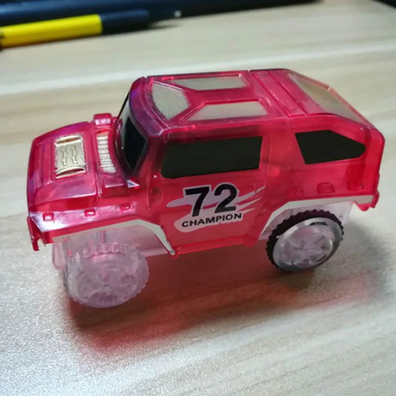 

Magic LED Light Up Car For Track Electronic Cars Toy Gift with Flashing Light