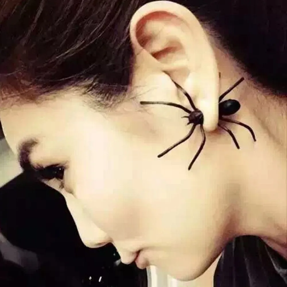 

1 pc Punk Style Spider Shaped Woman Earrings Korean Charming Jewelry Drop Shipping