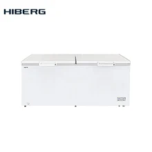 Морозильный ларь HIBERG PF 79L2W, обьем 708 л, 2 крышки. 2 корзины, ножки колесики, электронное управление