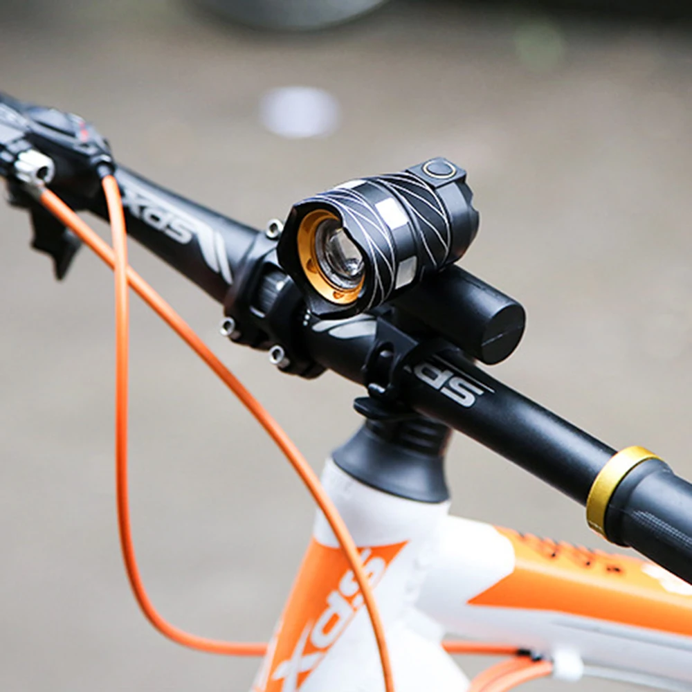 Top T6 LED Bicycle Light Bike Front Lamp Outdoor lighting Torch Flashlight Headlight taillight USB Rechargeable 15000LM Dropship 5