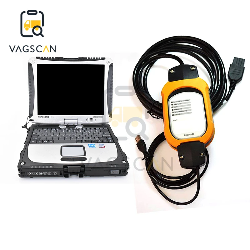 

Toughbook CF19 Laptop vcads 88890180 interface with PTT 1.12 /88890020 vcads pro 2.4 for truck Diagnostic