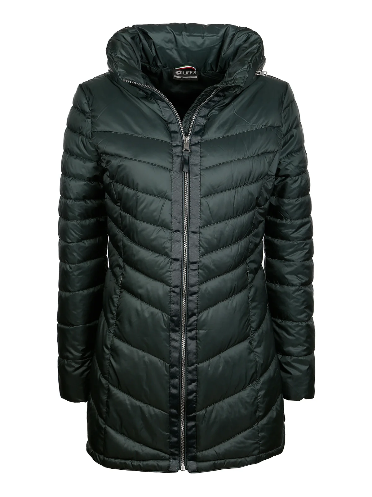 Iza IV Long JKT pad w Ecopiumino long slim fit зеленый|Куртки| |