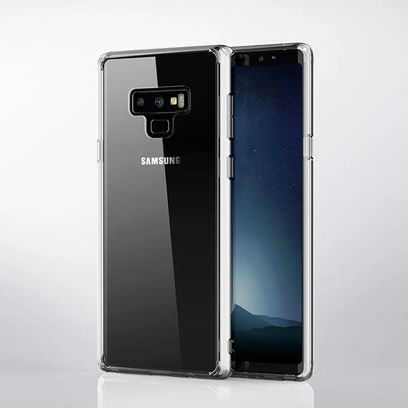 

ZENGXIXI Case For Samsung Note 9 New Style Simple TPU+PC Transparent Airbag Anti Knock Soft Case For Samsung Note9 Back Cover