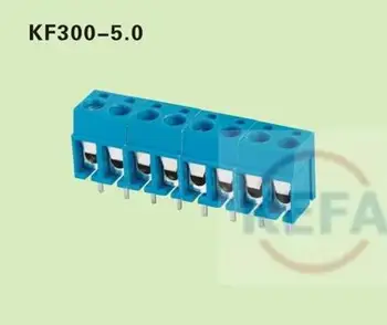 

High Quality 100pcs KF300 3P 3Pin 5.0mm Combinable 300V 16A PCB Universal Screw Terminal Block Connector Blue