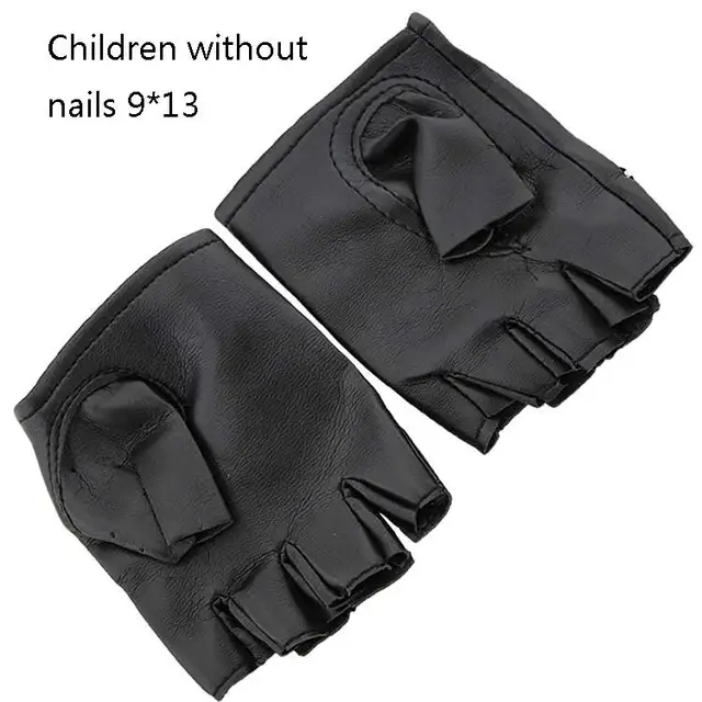 leather gloves without fingers