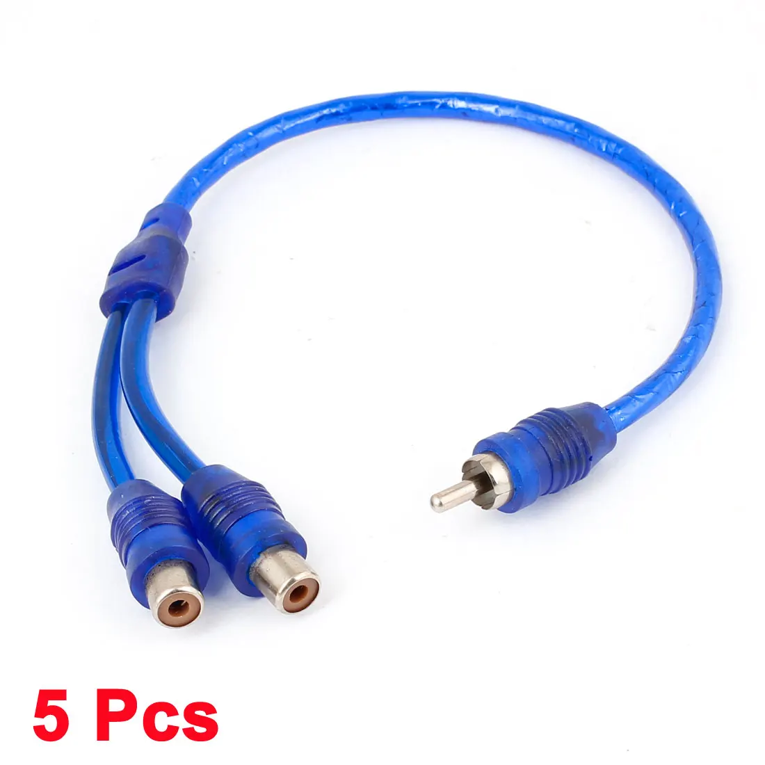 UXCELL Car Audio 2 Rca Female To 1 Rca Male Jacks Adapter Y Splitter