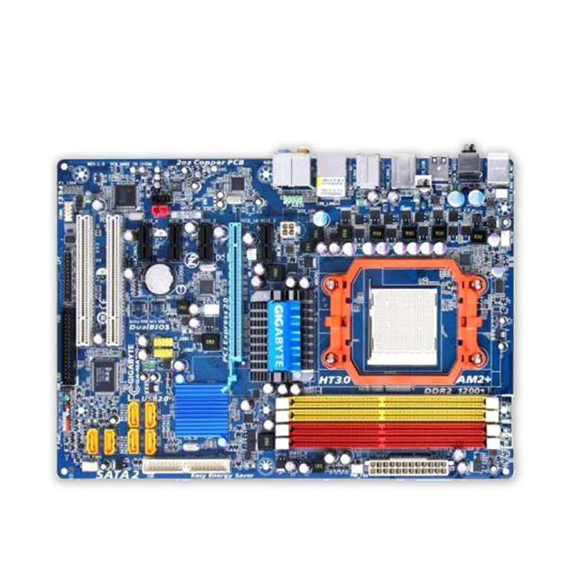 Оригинальная десктопная Материнская плата Gigabyte Φ 770 Socket AM2 DDR2 SATA2 USB2.0 ATX 100%