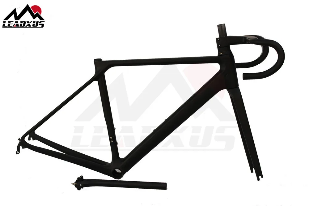 

LEADXUS CLS300 Carbon Fiber Road Bike Frame Carbon Frame Ultra Light Frame+Fork+Seat Post+Headset+BB Adapter+Handlebar+Spacer