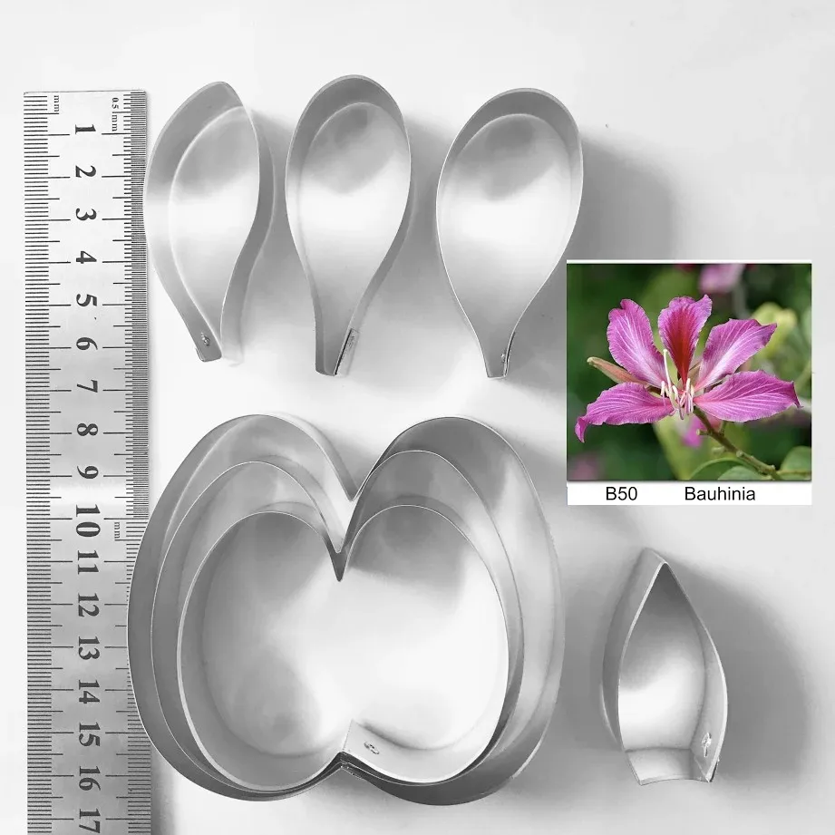 Bauhinia Petal and Leaf Full Set Cutters, Sugarcraft cutters,flower
