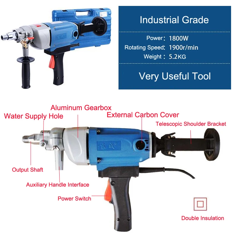 Machine Electric Drill Diamond Drill With Water Source(hand held