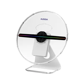 

AUSIDA 30CM 3D Hologram Fan Unique design with Patent ,battery powered holograma advertising logo projector led fan display