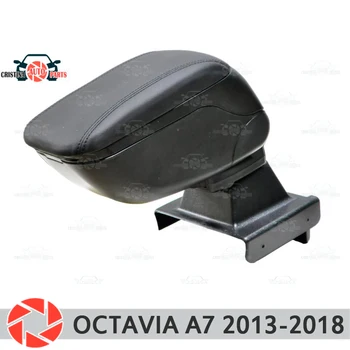 

For Skoda Octavia A7 2013-2018 car armrest central console leather storage box ashtray accessories car styling