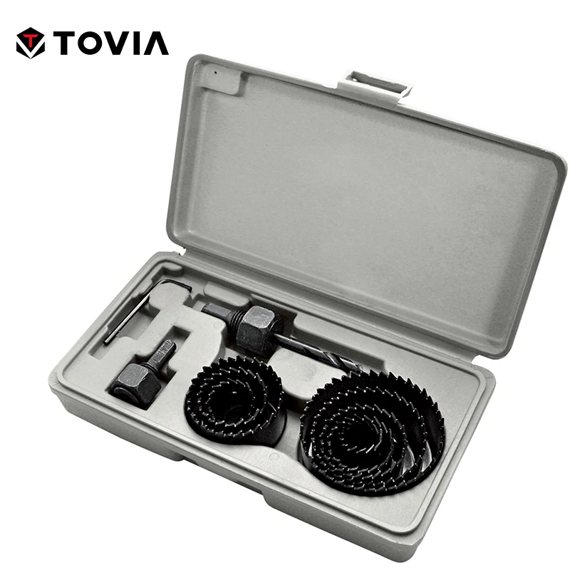 

11pcs Hole Saw Cutting Set Kit Drilling Tool Wood Metal Cutter 19-64mm high quality Mandrels Saws Core Drill Bits Woodworking