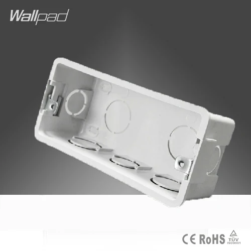 Wallpad-caja de montaje de pared blanca Universal, Cassette de 140x64MM para interruptor de pared y caja trasera de enchufe, envío gratis