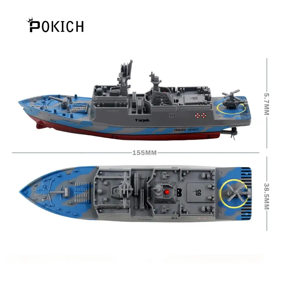 Pokich 2,4 GHz 3CH пульт дистанционного управления лодка эскорт фрегат Перевозчик корабль Изысканная модель RC военный корабль модель