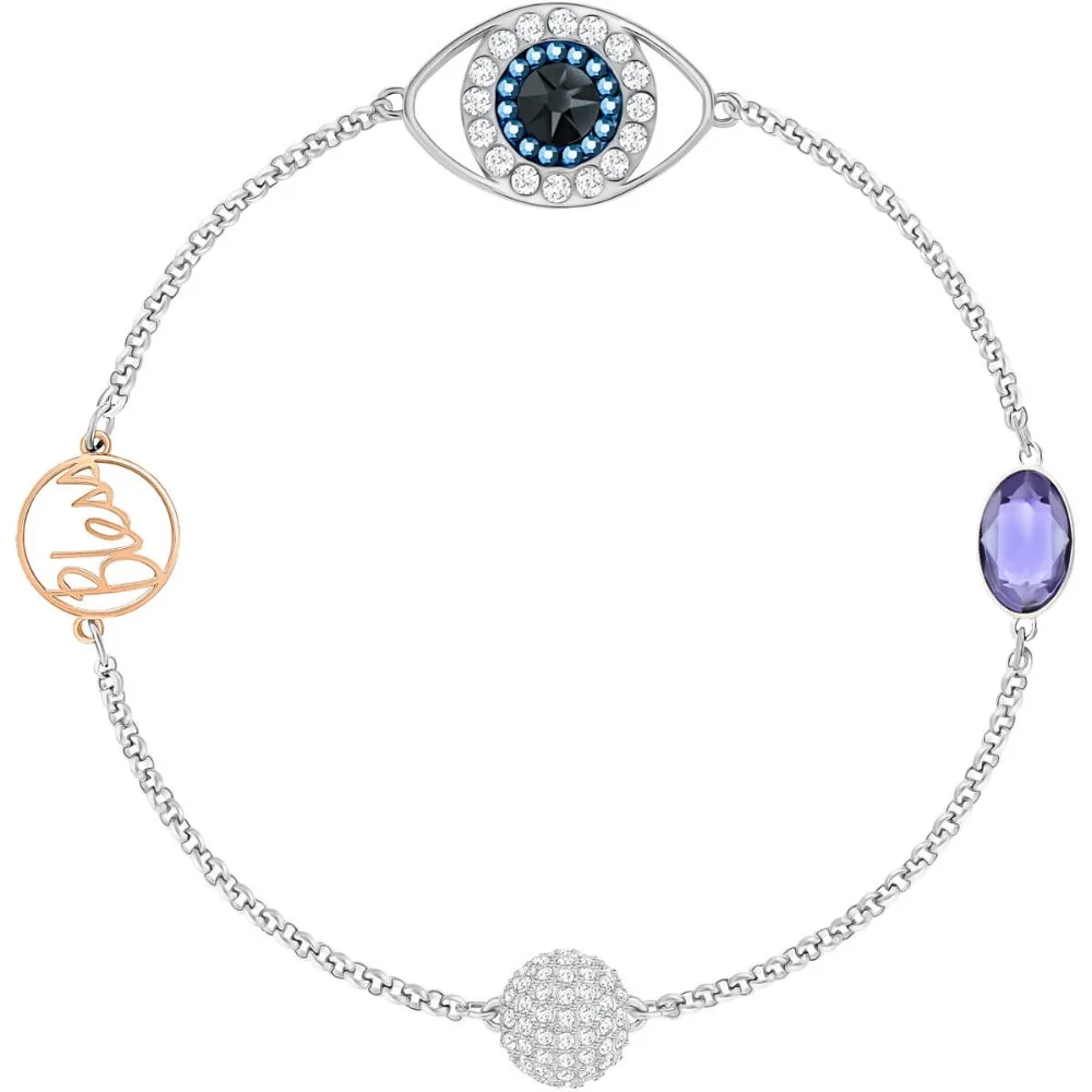 

Swan Ro 2018 Devil's Eye Invisible Magnetic Buckle Bracelet REMIX COLLECTION EYE SYMBOL STRAND PURPLE MIXED 5365749 Birthday Gif