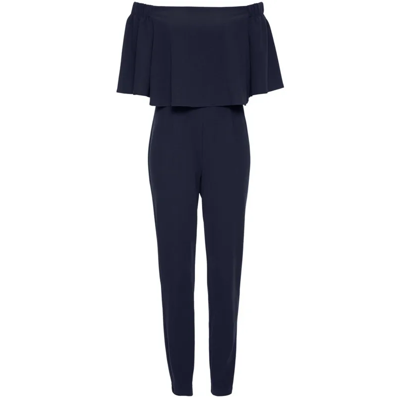 Fashion summer jumpsuit woman 2018 Off Shoulder Sleeveless Beach Jumpsuit Ladies Beach Romper Trouse pantaloni siamesi A23#N (3)