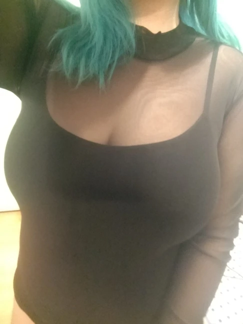 Black Transparent Slim Turtleneck Top photo review