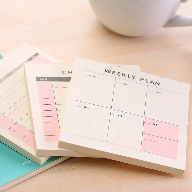 

1PC New Creative Lovely Weekly Monthly Work Planner Book Diary Agenda Filofax Dokibook For Kids School Supplies