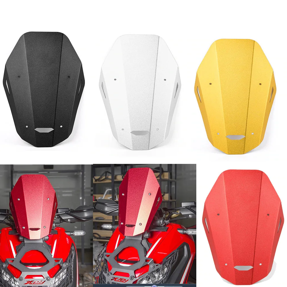 

Motorcycle Touring Front Flyscreen Aluminum Windscreen Windshield Screen Protector for 2017-2018 Honda X-ADV 750 17 18
