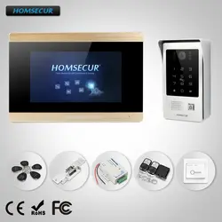 HOMSECUR 7 "Проводной Свободные Руки Видеодомофон с RFID Доступом  BC091 + BM715-G