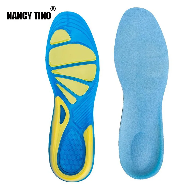 NANCYTINO Silicon Gel Insoles Foot Care for Plantar Fasciitis Running