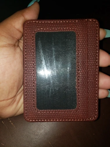 Fashion Women Lichee Pattern Bank Card Package Coin Bag Card Holder Travel Leather Men Wallets Women Credit Card Holder Cover photo review