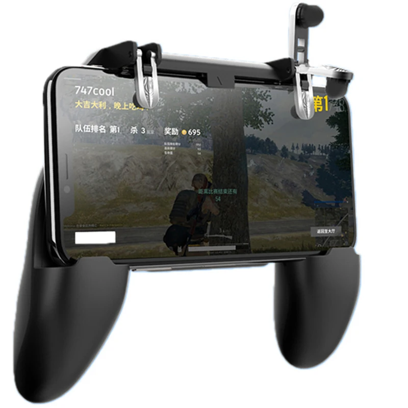 Игровой контроллер W10 PUBG триггер для стрельбы геймпад металлическая кнопка
