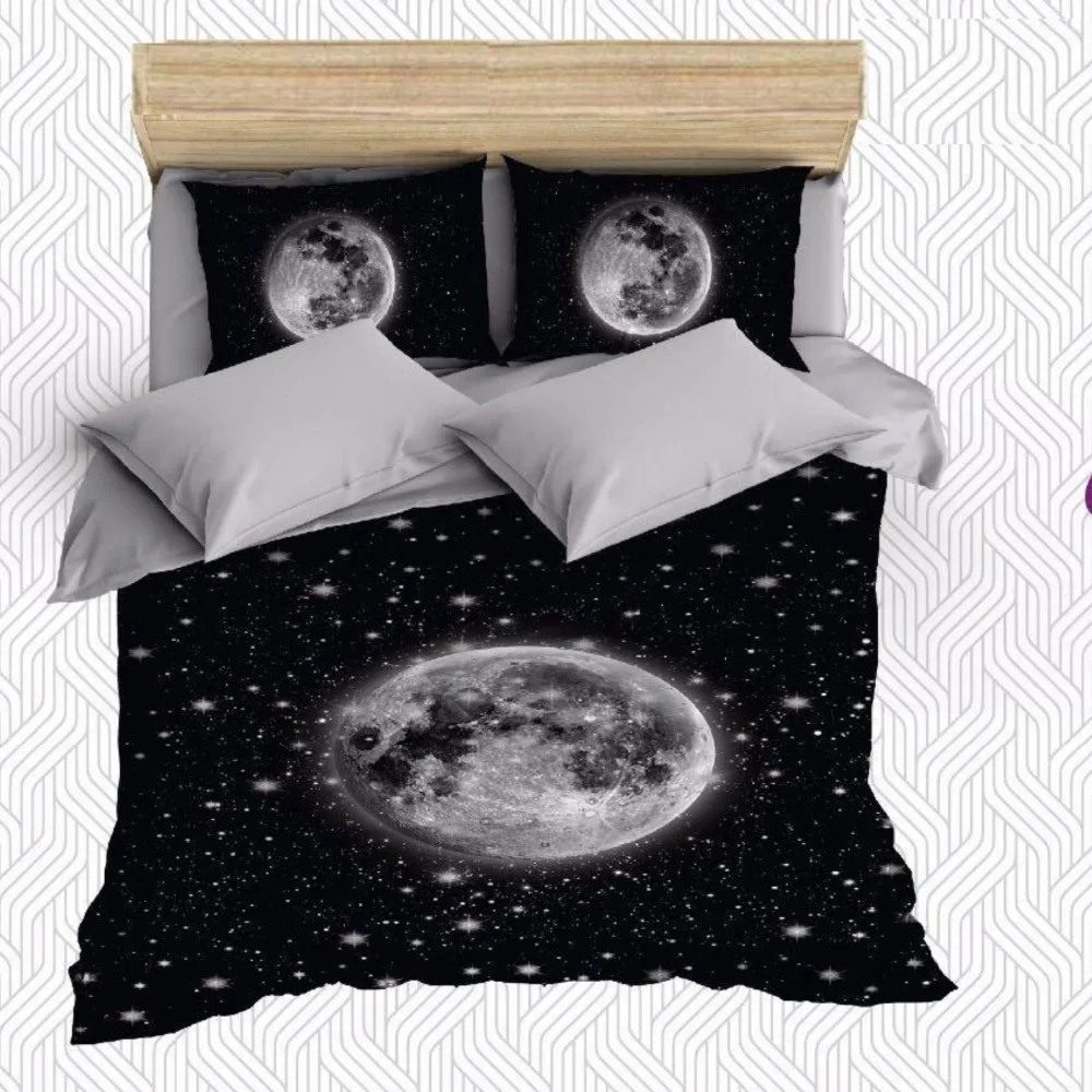 #Special Offers Else 6 Piece Black Night Gray White Moon Stars Galaxy 3D Print Cotton Satin Double Duvet Cover Bedding Set Pillow Case Bed Sheet #Special Offers Else 6 Piece Black Night Gray White Moon Stars Galaxy 3D Print Cotton Satin Double Duvet Cover Bedding Set Pillow Case Bed Sheet