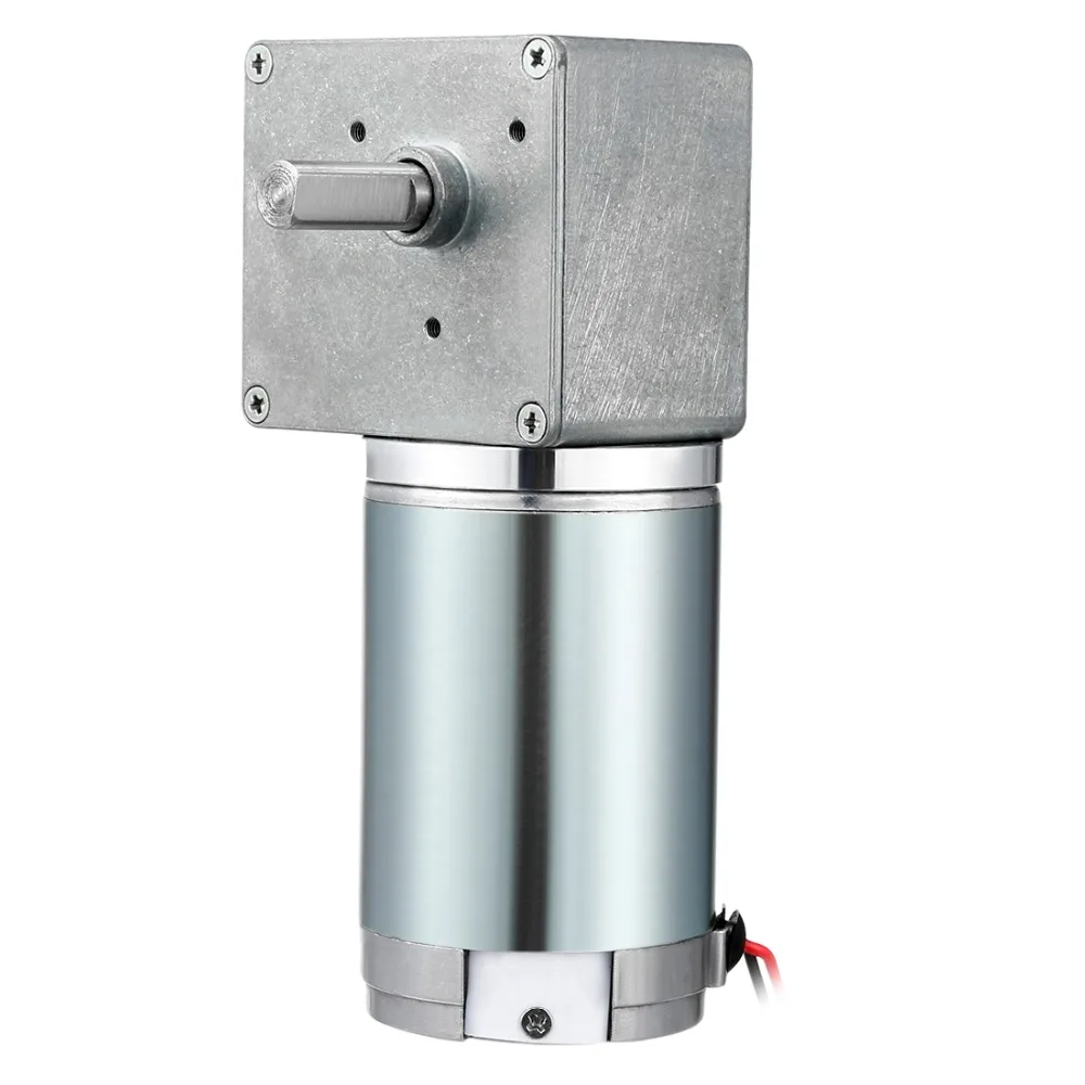 

UXCELL DC Motor 12V 80 RPM 8mm Shaft High Torque Reversible Turbine Worm Gear Motor For Remote Control Curtains Locks