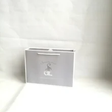 Изготовленная на заказ Высококачественная Роскошная серая матовая Сумка-тоут бумажная сумка для покупок с хлопковые ручки сумка-шоппер для обуви/одежды/ювелирных изделий