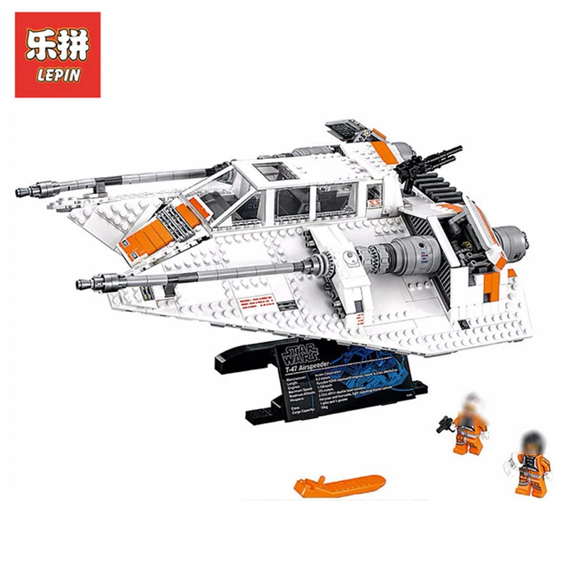 

DHL Lepin Sets Star Wars Figures 05084 Rebel Snowspeeder Ship Model Building Kits Blocks Bricks Educational Kid Toys Gift 10129