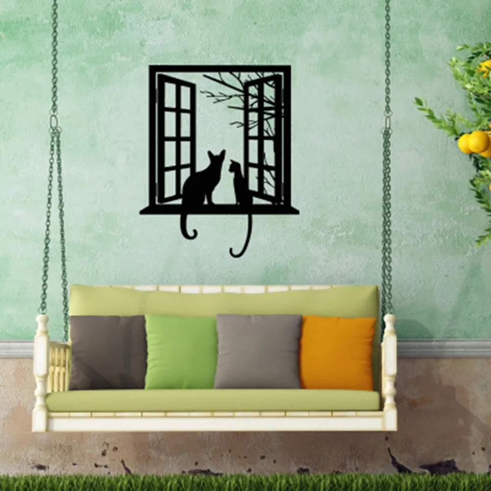 Kucing Vinyl Wall Sticker Dekorasi Rumah Untuk Ruang Tamu Cat Kucing Vinyl Wall Sticker Dekorasi Rumah Untuk Ruang Tamu Cat