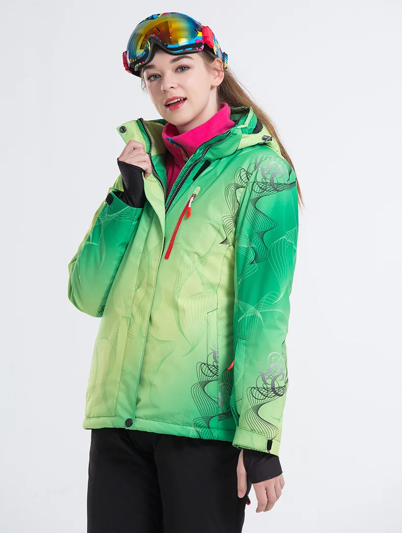 LANLAKA العلامة التجارية النساء سترة تزلج الشتاء سترة الرياضة في الهواء الطلق ارتداء التزلج على الجليد ركوب يندبروف ماء الملابس الإناث جديد