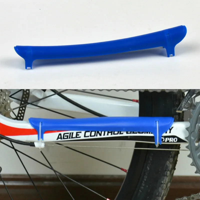 الطريق دراجة دراجة الإطار سلسلة البقاء نشرت حامي اكسسوارات الدراجات البلاستيك دراجة دراجة سلسلة الحرس حماية