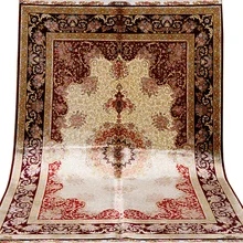 FangCun 4'x6' антикварный ковер ручной работы, персидский шелковый ковер для гостиной и офиса